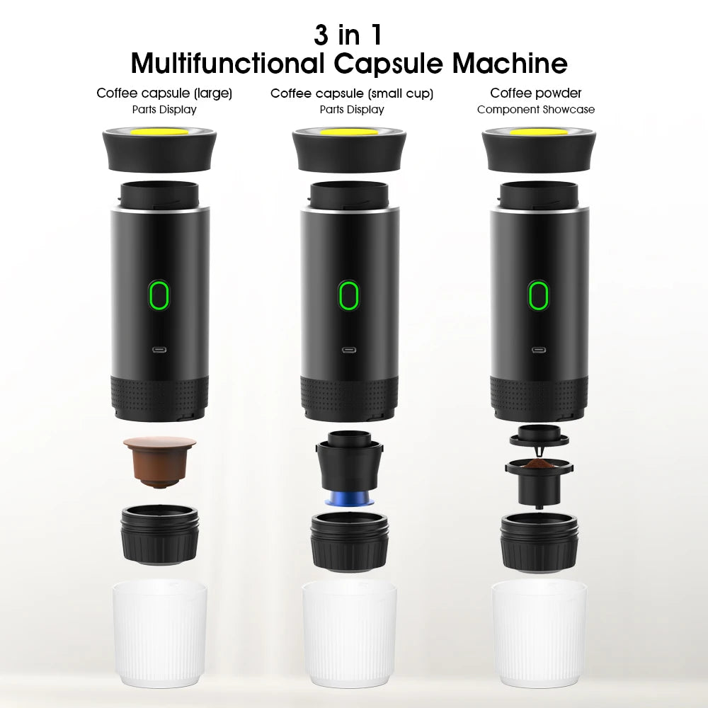 ROAM Portable Espresso Machine Bundle - Zipper Case & Aluminum Stand Included